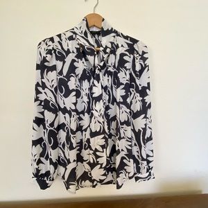 J Crew Blouse With Neck Ties